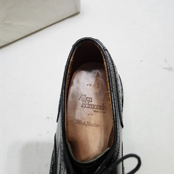 ALLEN EDMONDS BLACK DRESS SHOES SIZE 9.5 - Picture 9 of 14